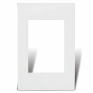 Tapa Cambre Siglo XXI rectangular para bastidor de 4 módulos color blanco