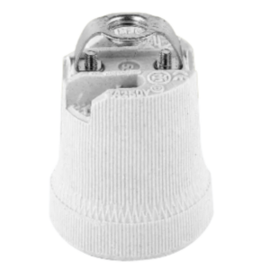 Portalámpara con puente E27 519F para caño instalación industrial y rural