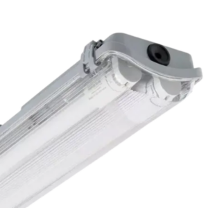 Listón LED estanco King 2x18W 120cm IP65 gris industrial