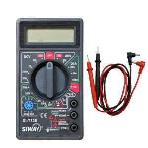 Tester multímetro digital Siway SI-T830 para electricistas e instaladores