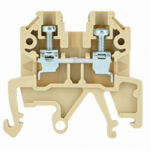 Borne de paso beige para riel din – Weidmuller